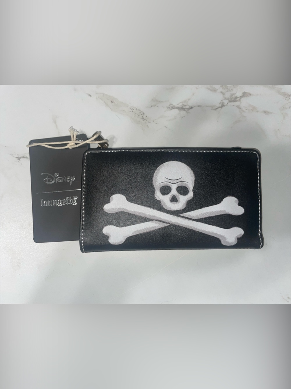 Loungefly Captain Hook Skull Flap Wallet